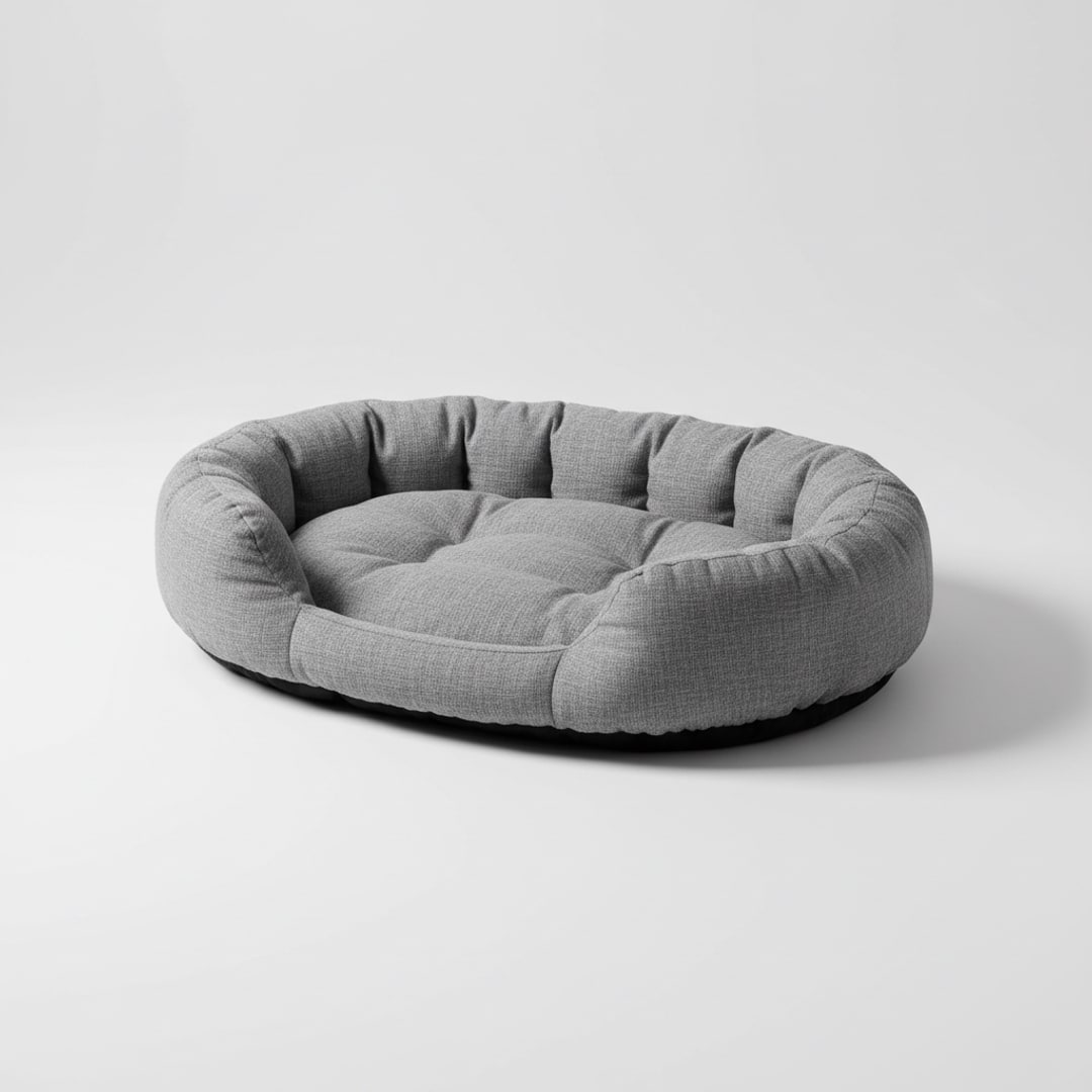Bolster Dog Bed, Washable Cover